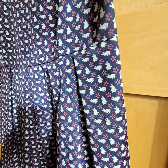 Modcloth Monteau Mini Skater Blue Animal Print Dress - Picture 10 of 11